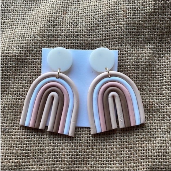 Boho bohemian Rainbow neutral colors Fall New Earrings New In Style - Picture 4 of 7